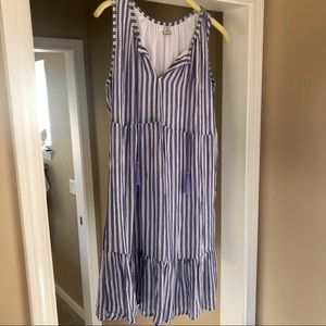 Nautical striped sun dress